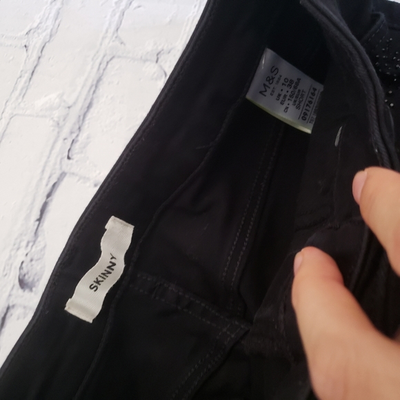 High-waisted Rhinestone Jeans - Picture 4 of 4